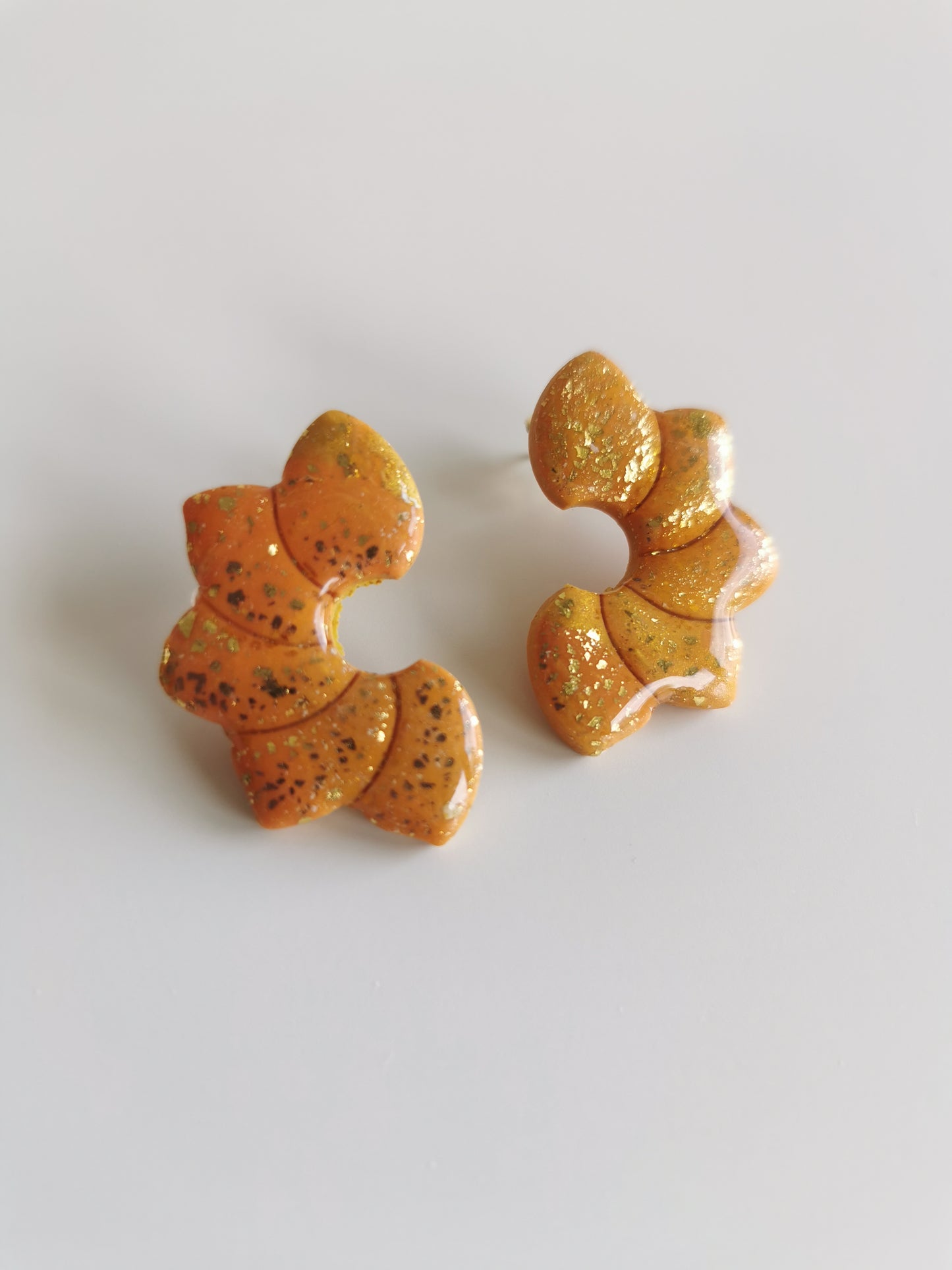Boucle d'oreille Flora Orange