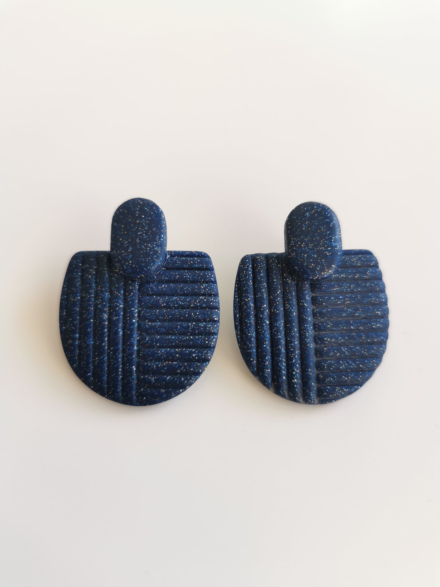 Boucle d'oreille Mavi bleu