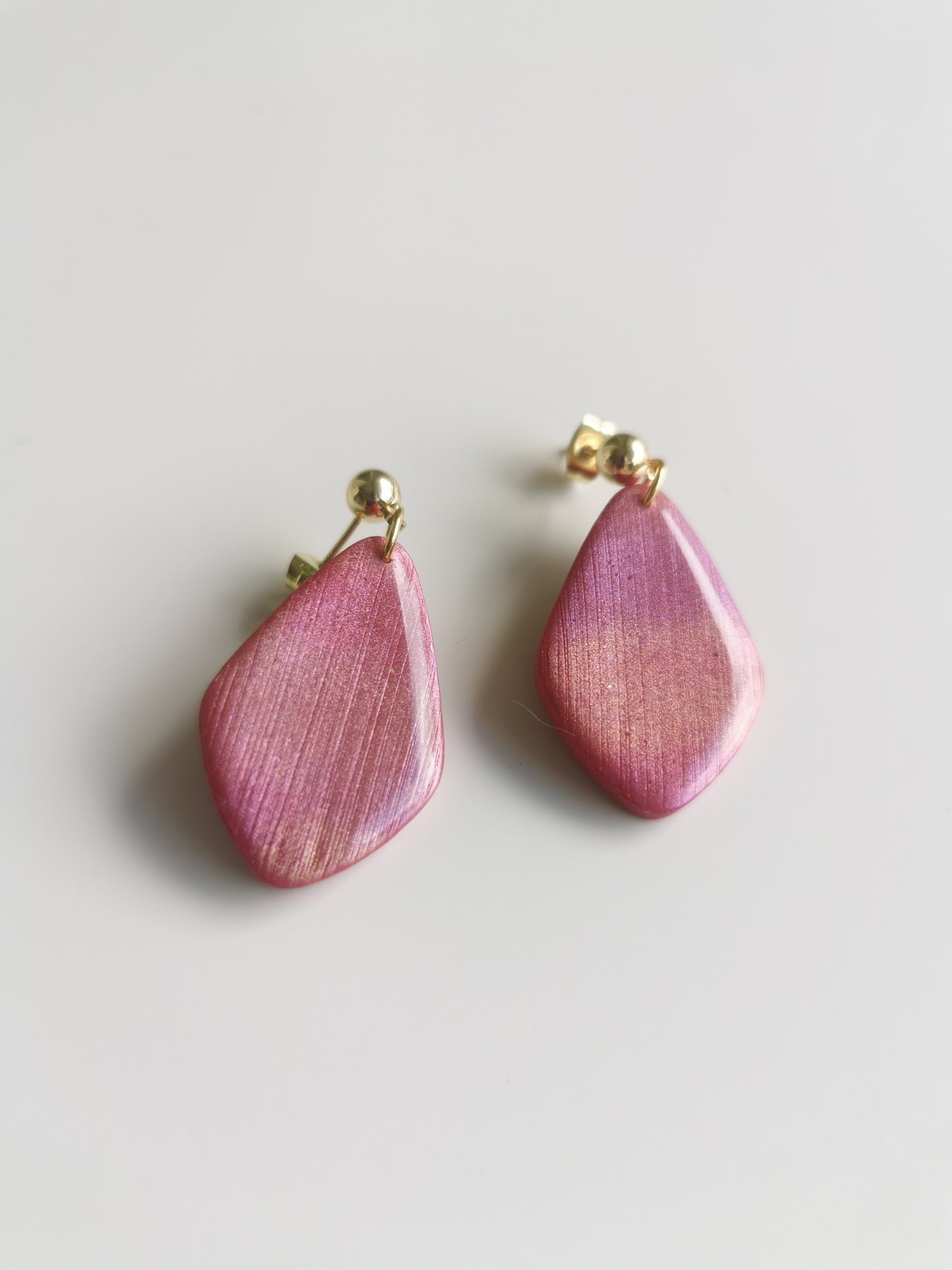 Boucle d'oreille Maggie rose