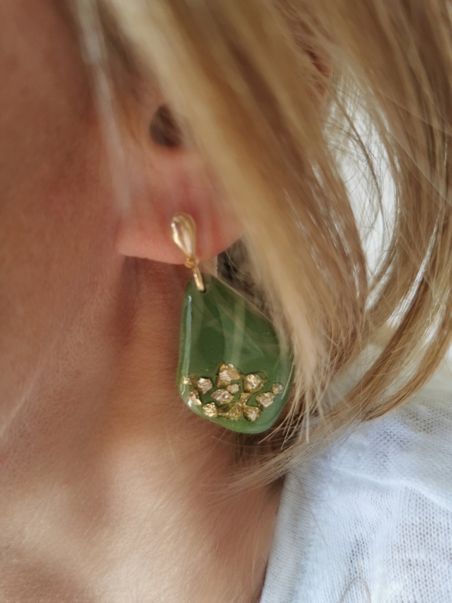 Boucle d'oreille Maggie cristaux