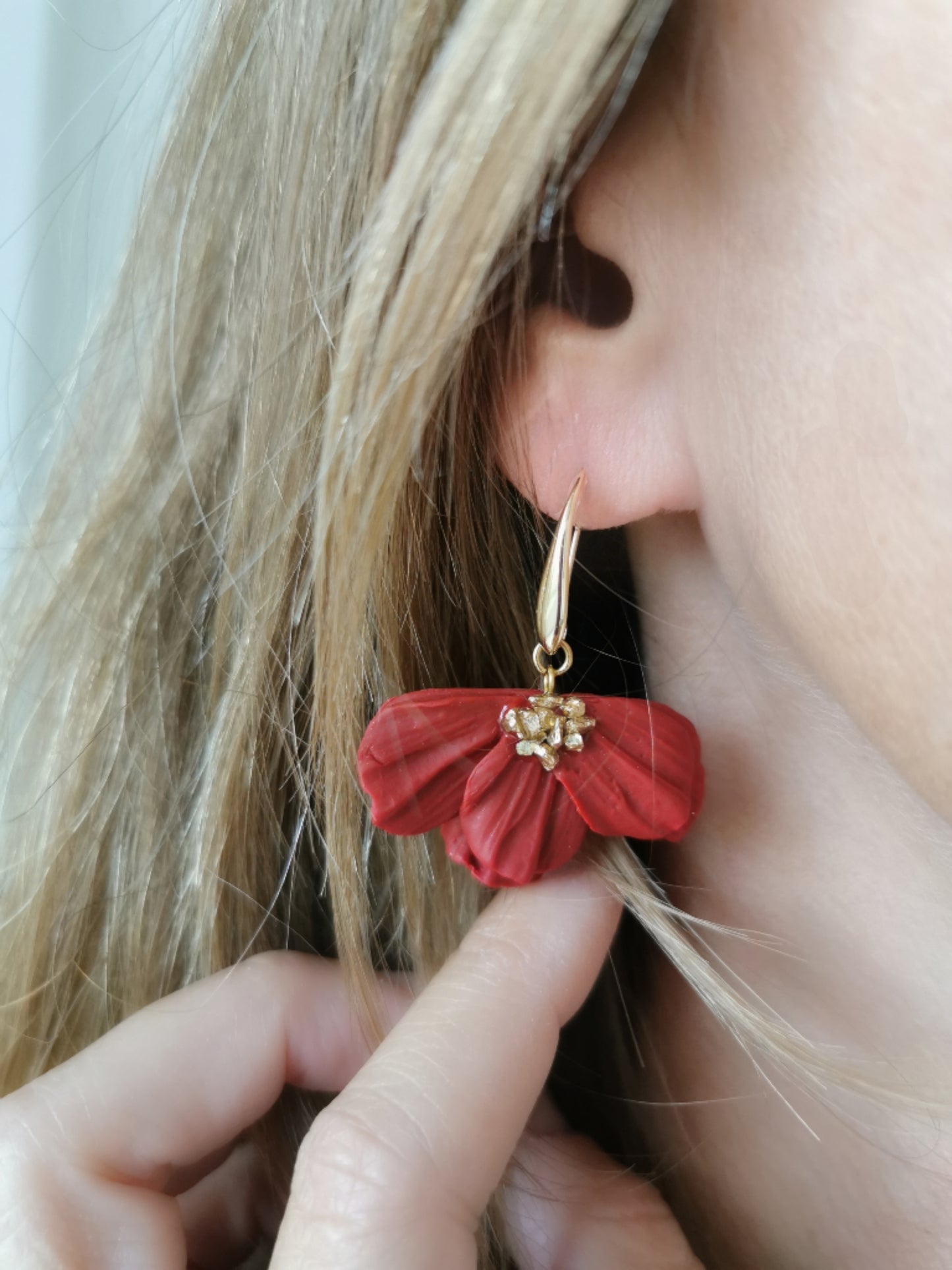 Boucle d'oreille Émilie cayena