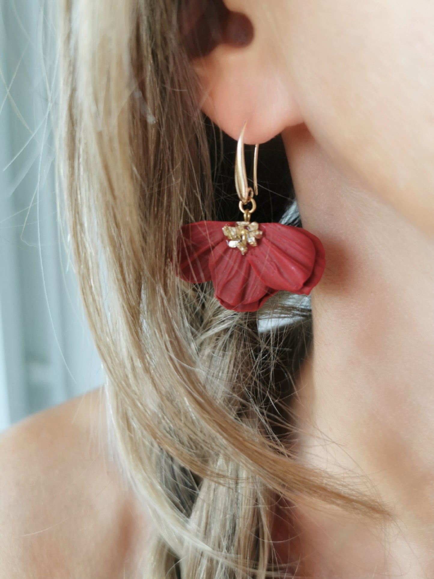 Boucle d'oreille Émilie cayena
