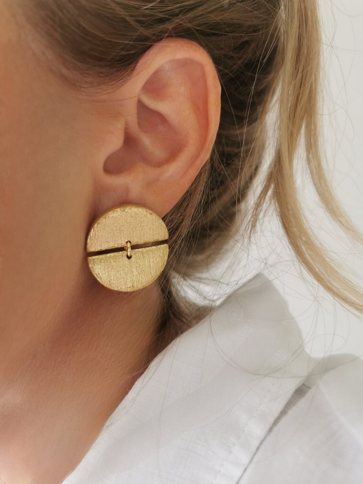 Boucles d'oreilles dorées