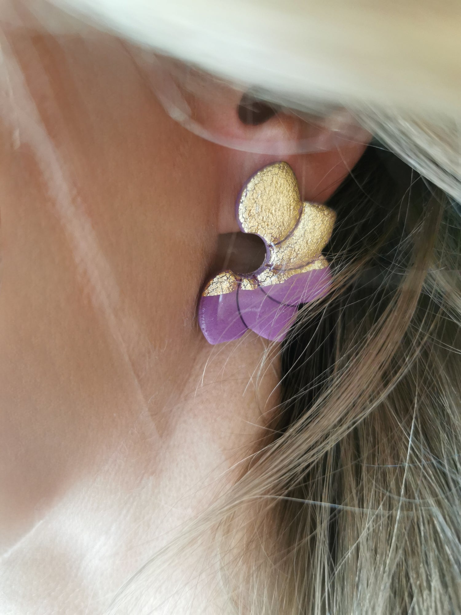 Boucles d'oreilles colorées