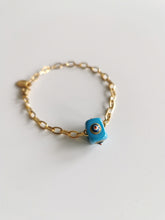 Load image into Gallery viewer, Bracelet Eye cube turquoise