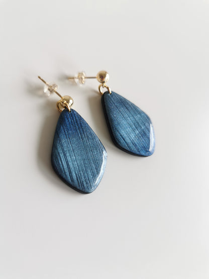 Boucle d'oreille Maggie bleu
