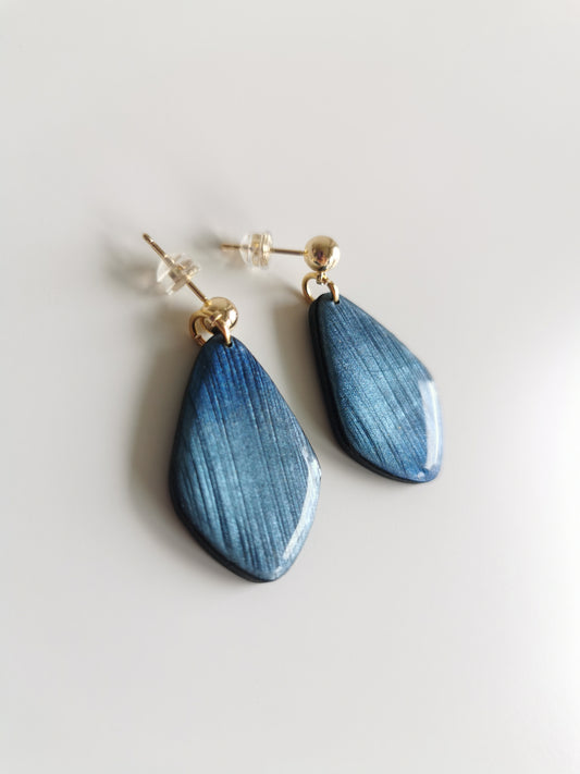Boucle d'oreille Maggie bleu