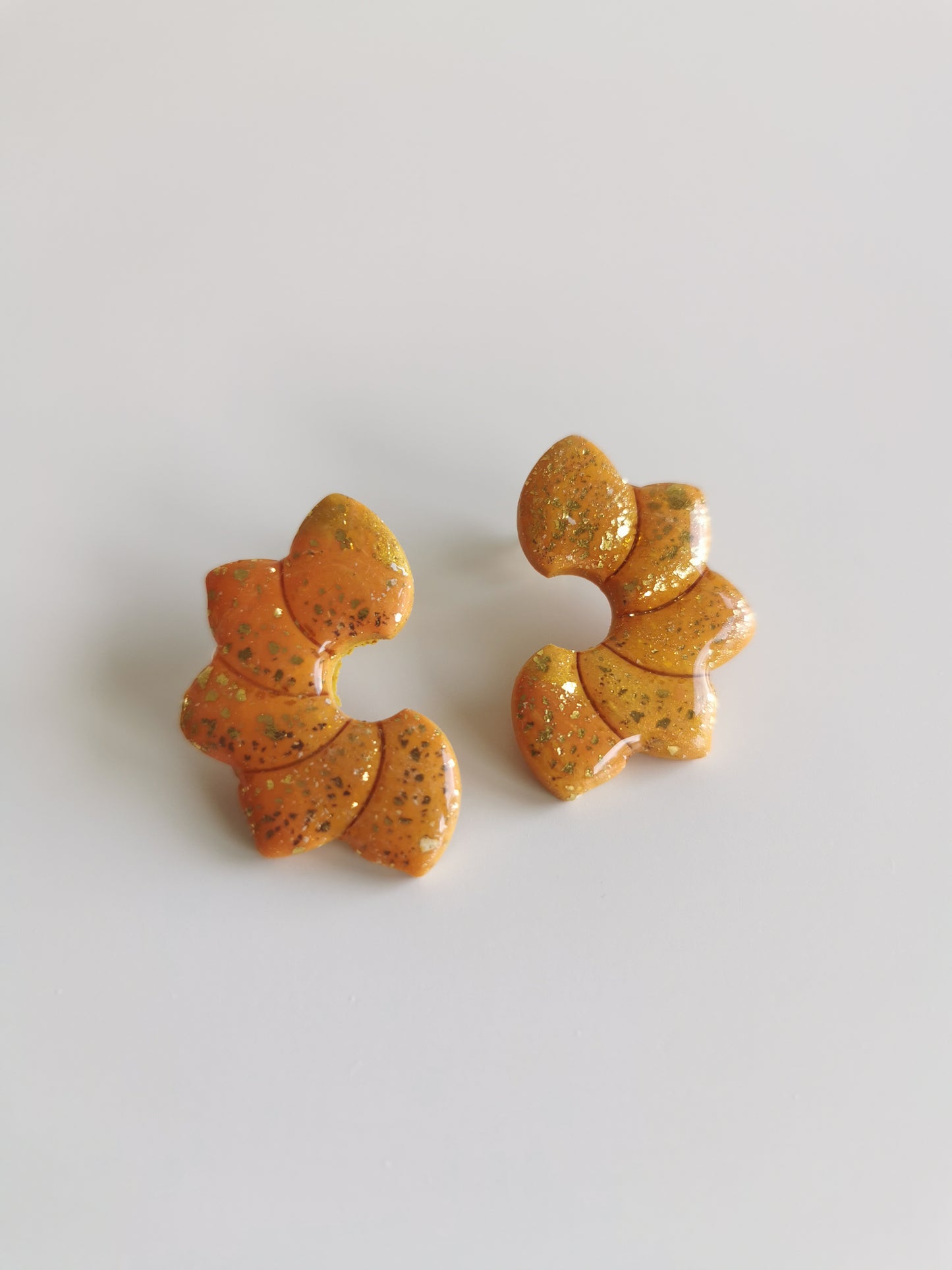 Boucle d'oreille Flora Orange