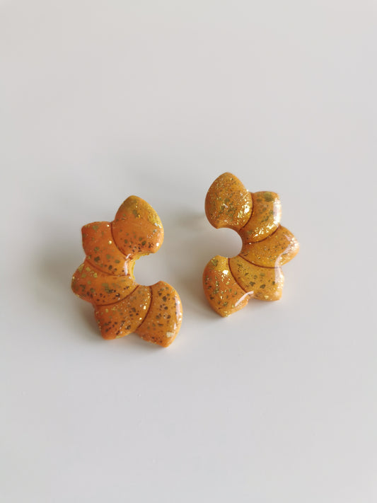 Boucle d'oreille Flora Orange