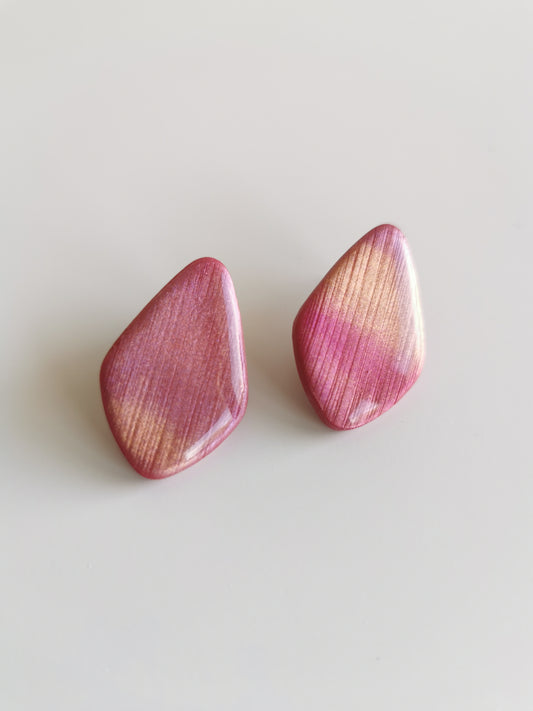 Boucle d'oreille Lupe Rose