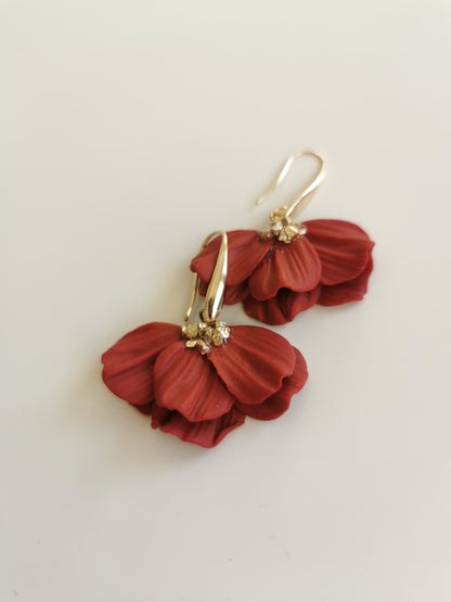Boucle d'oreille Émilie cayena