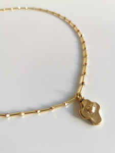 Necklace Crystal Beki Gold