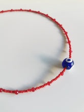 Load image into Gallery viewer, Necklace Crystal Eye red