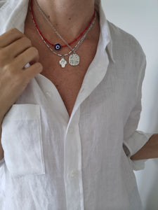 Necklace Crystal Beki Silver