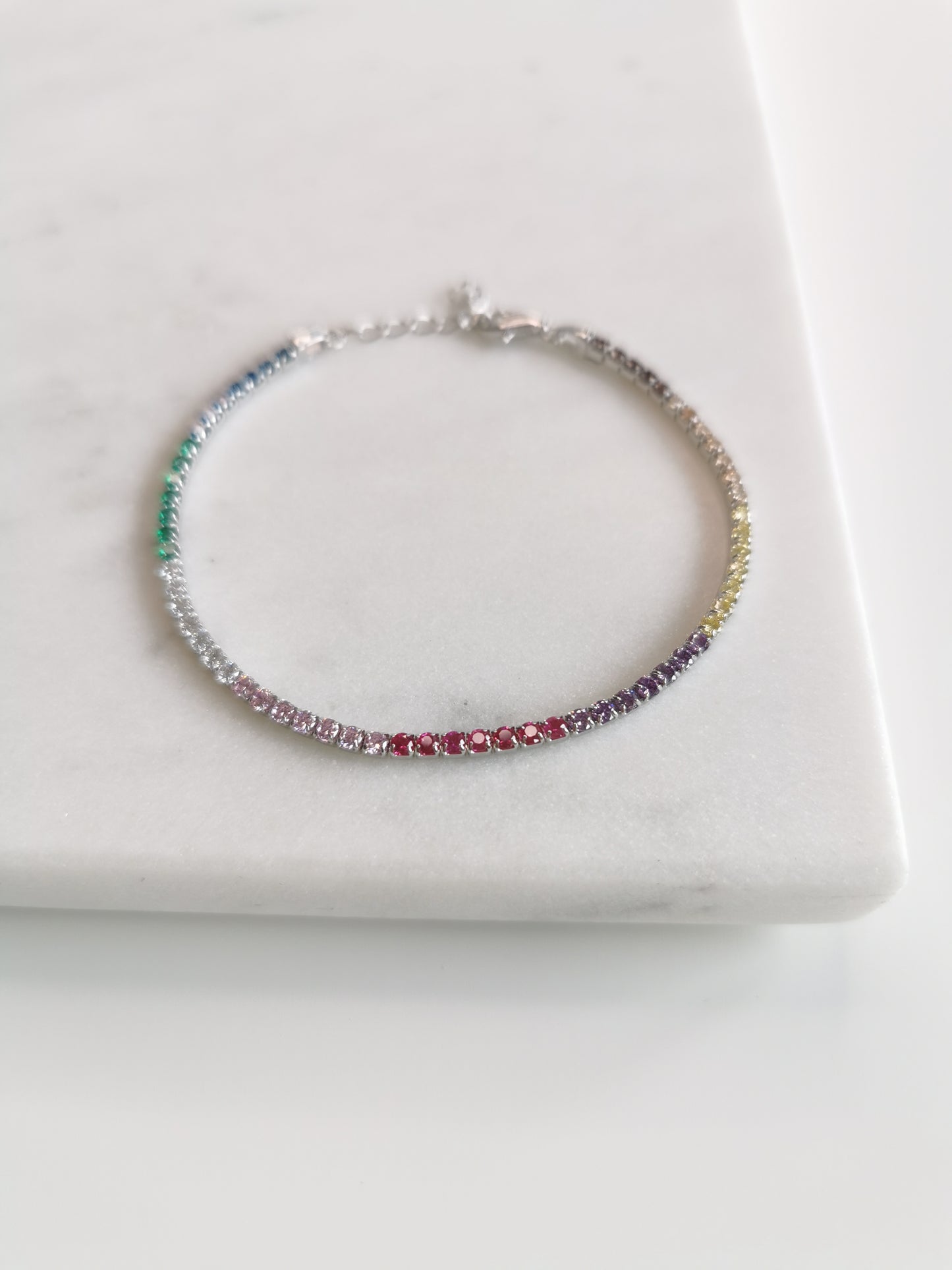 BRACELET ZIRCONIUM RAINBOW