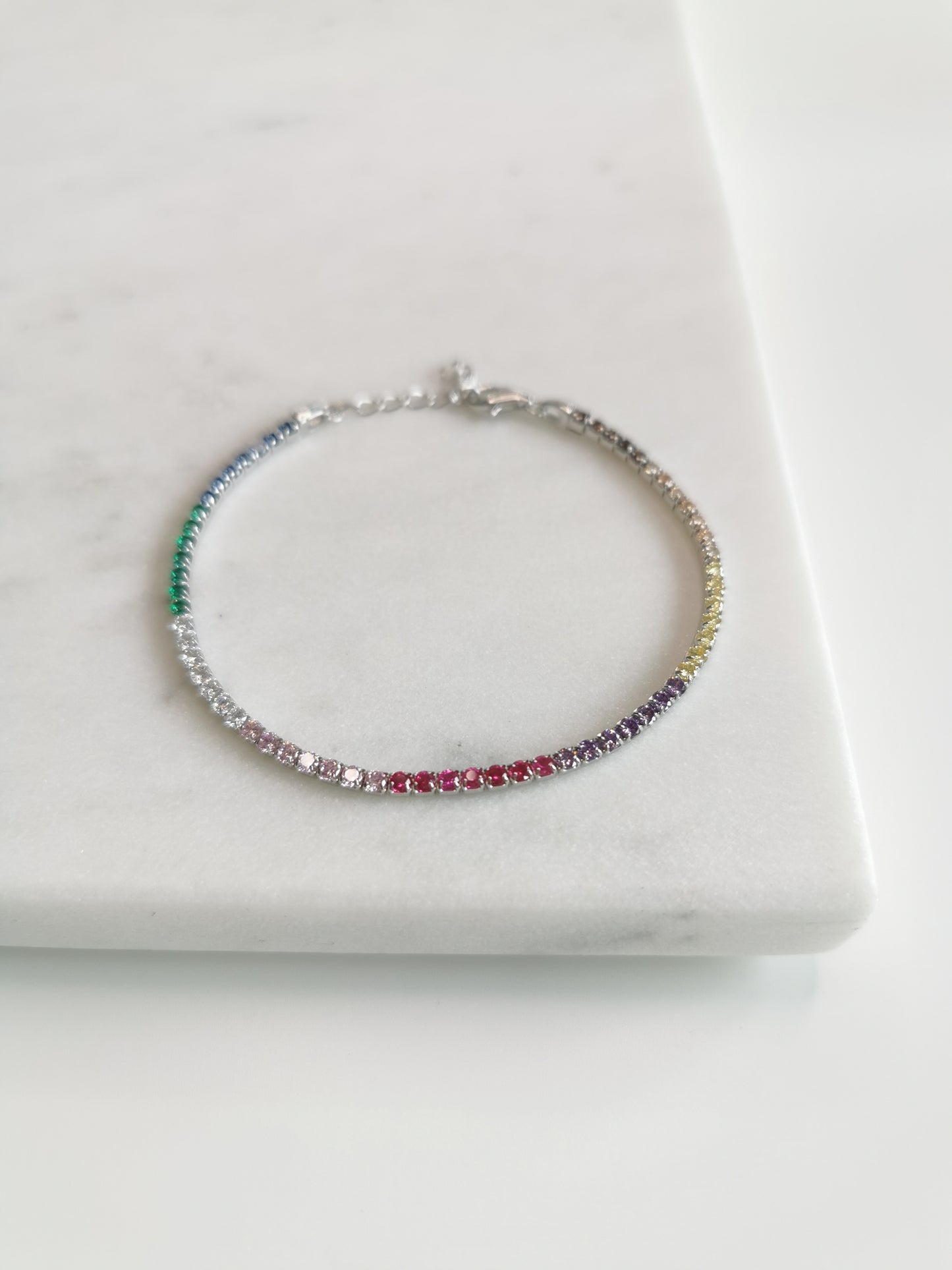 BRACELET ZIRCONIUM RAINBOW