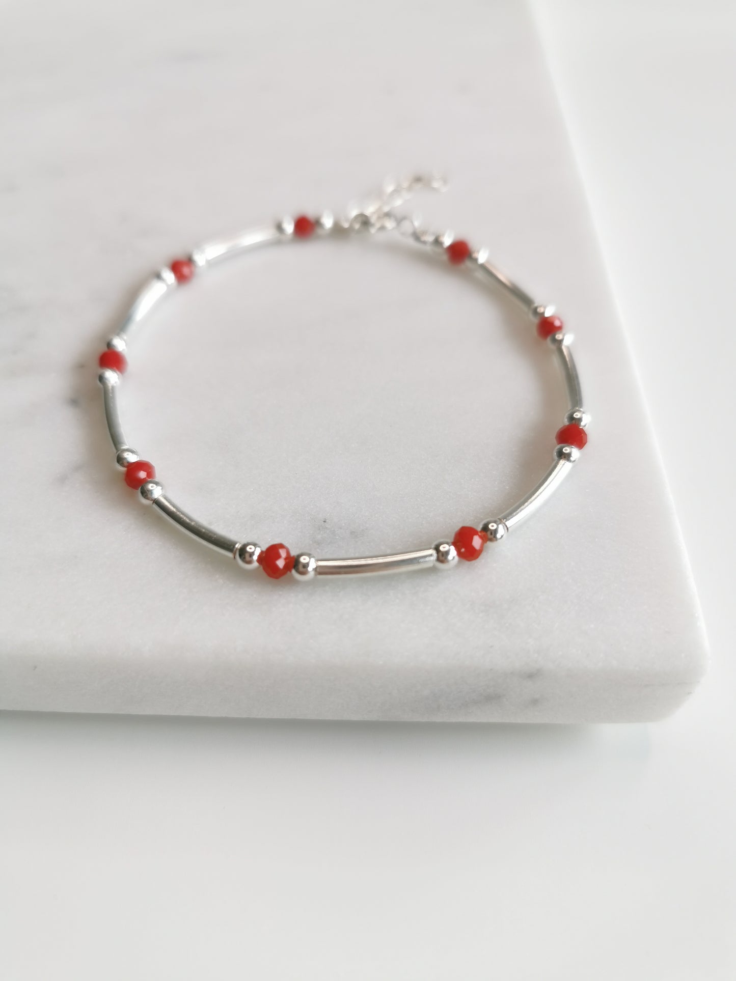 BRACELET CRISTAUX ROUGES