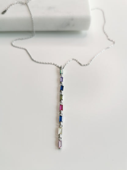 COLLIER ZIRCONIUM MULTICOLORE