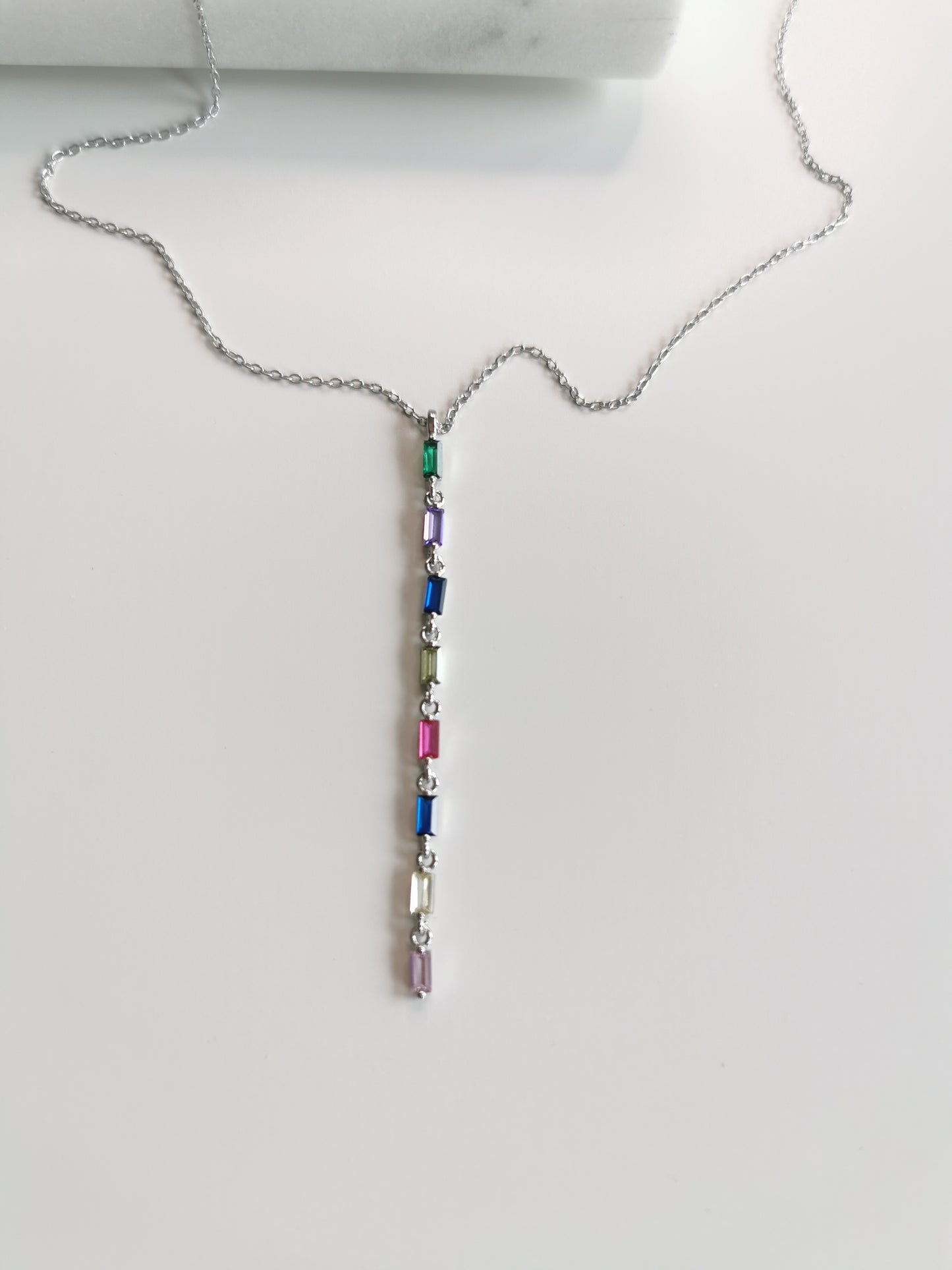 COLLIER ZIRCONIUM MULTICOLORE