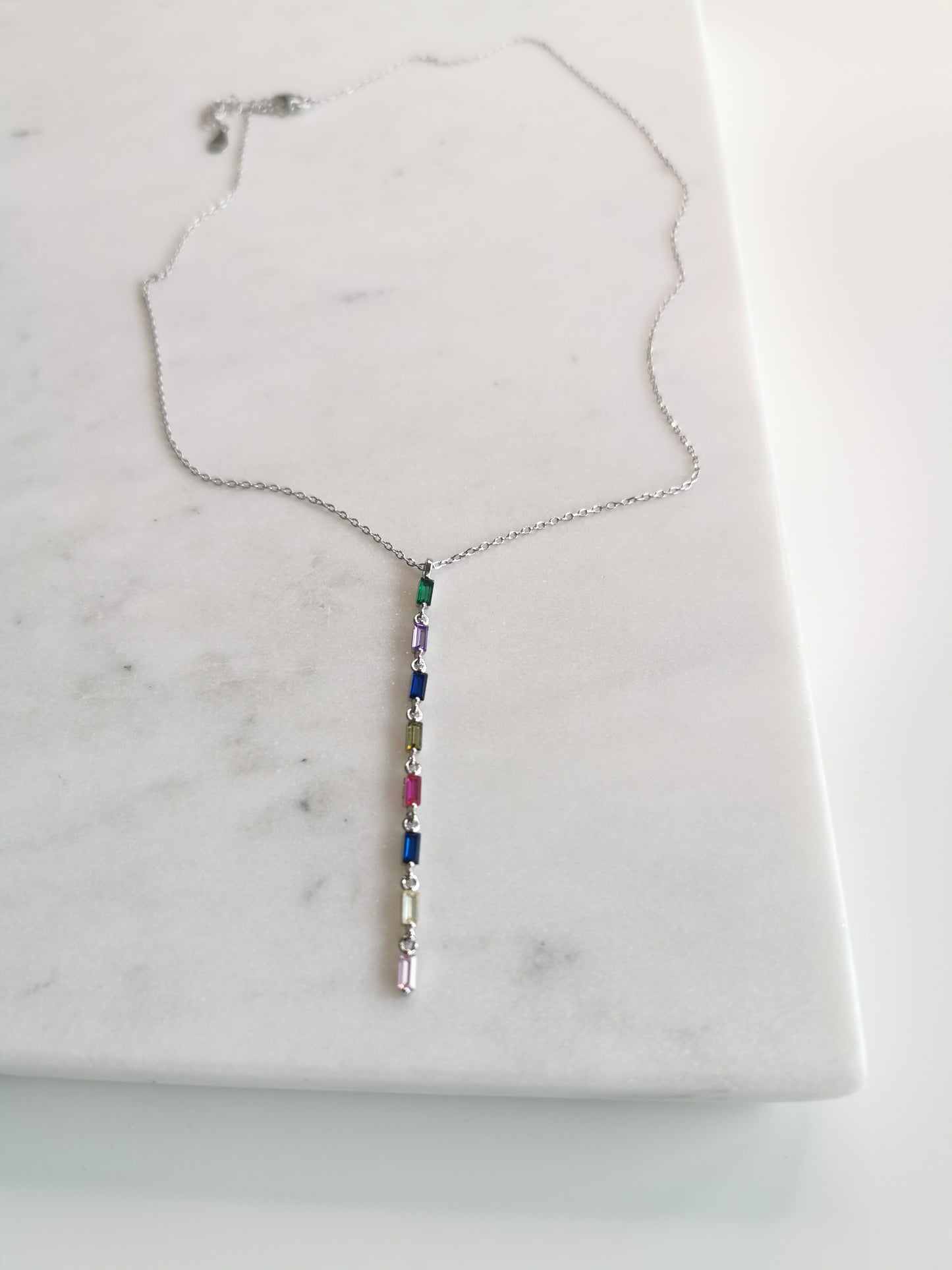 COLLIER ZIRCONIUM MULTICOLORE