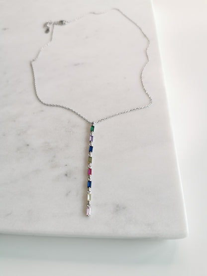 COLLIER ZIRCONIUM MULTICOLORE