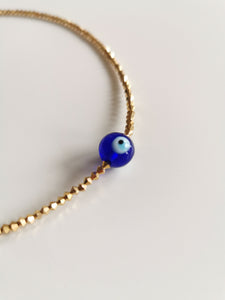 Gold Eye Crystal Necklace