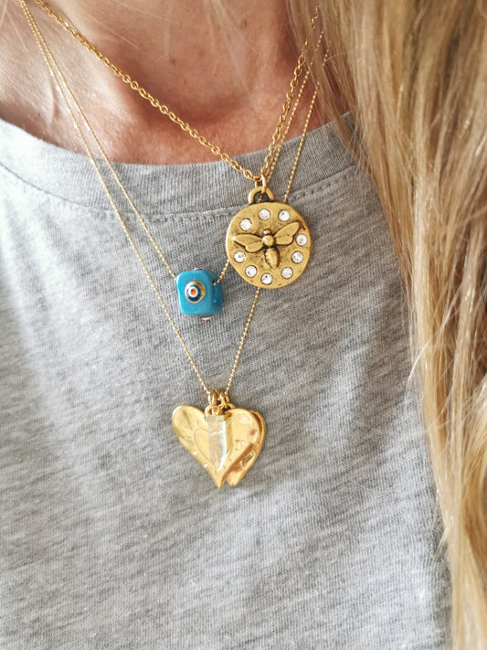 COLLIER MINI EYE TURQUOISE