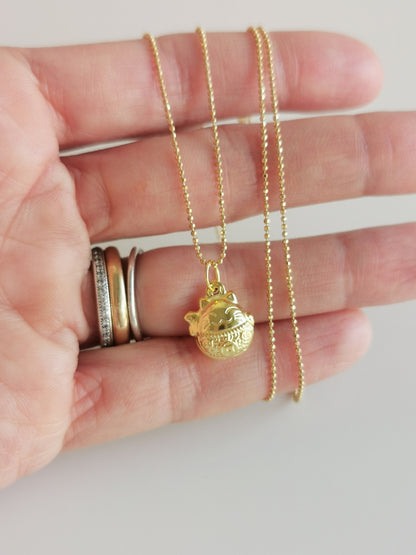 COLLIER LUCKY CAT