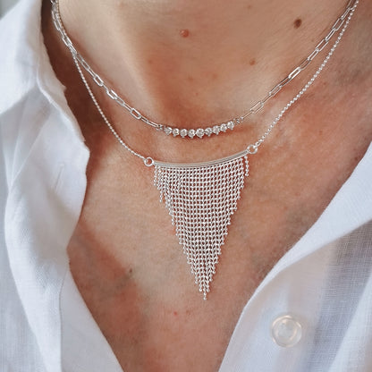 COLLIER CHAÎNE DIAMANTÉE