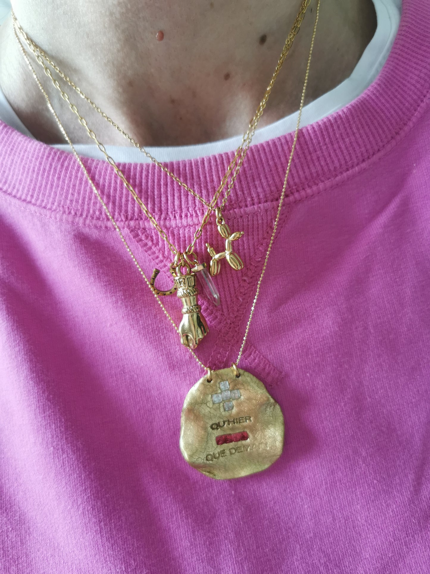 COLLIER AMOUR ZIRCONS