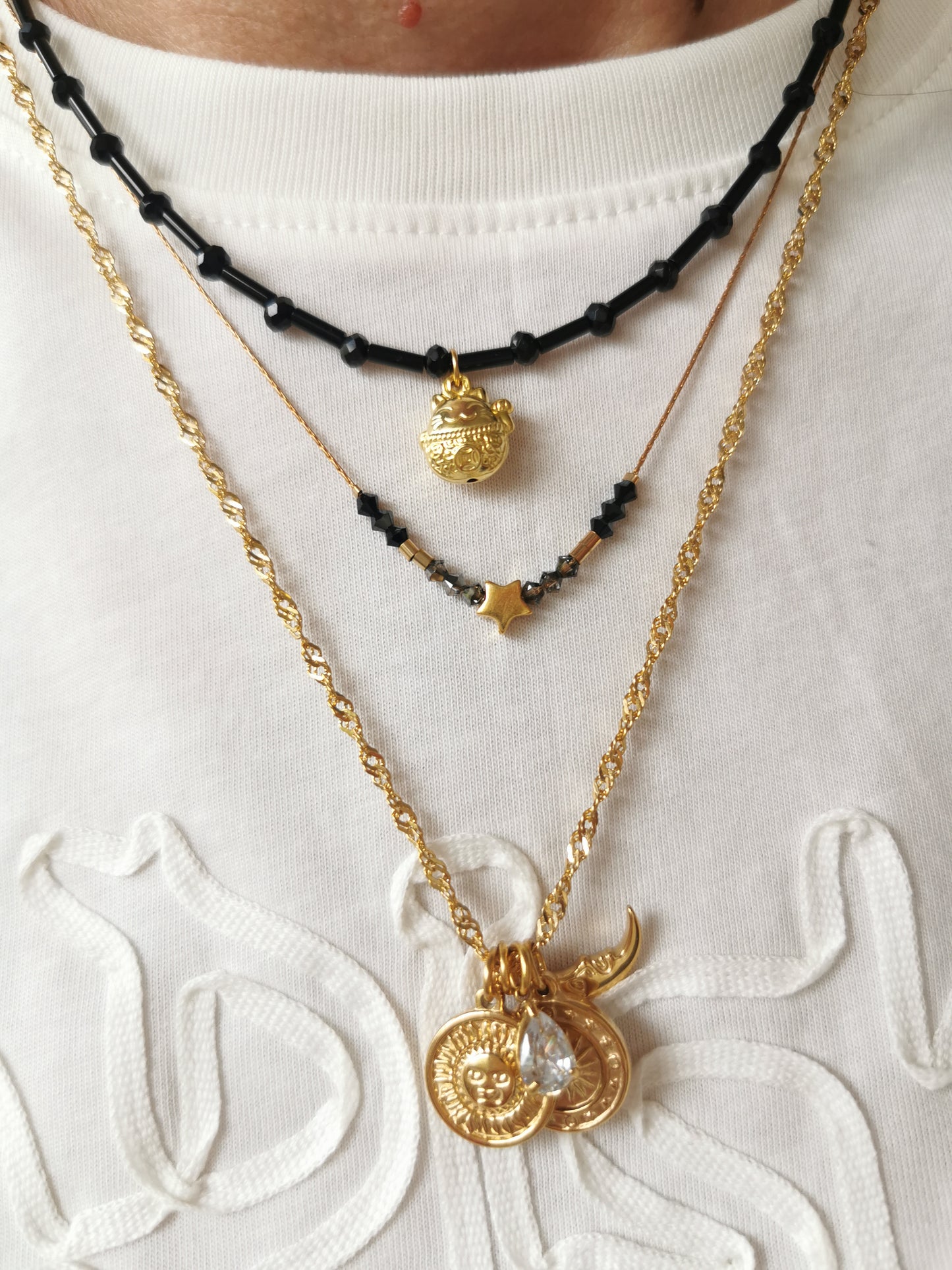 COLLIER LUNE & SOLEIL