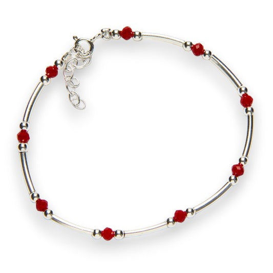 BRACELET CRISTAUX ROUGES